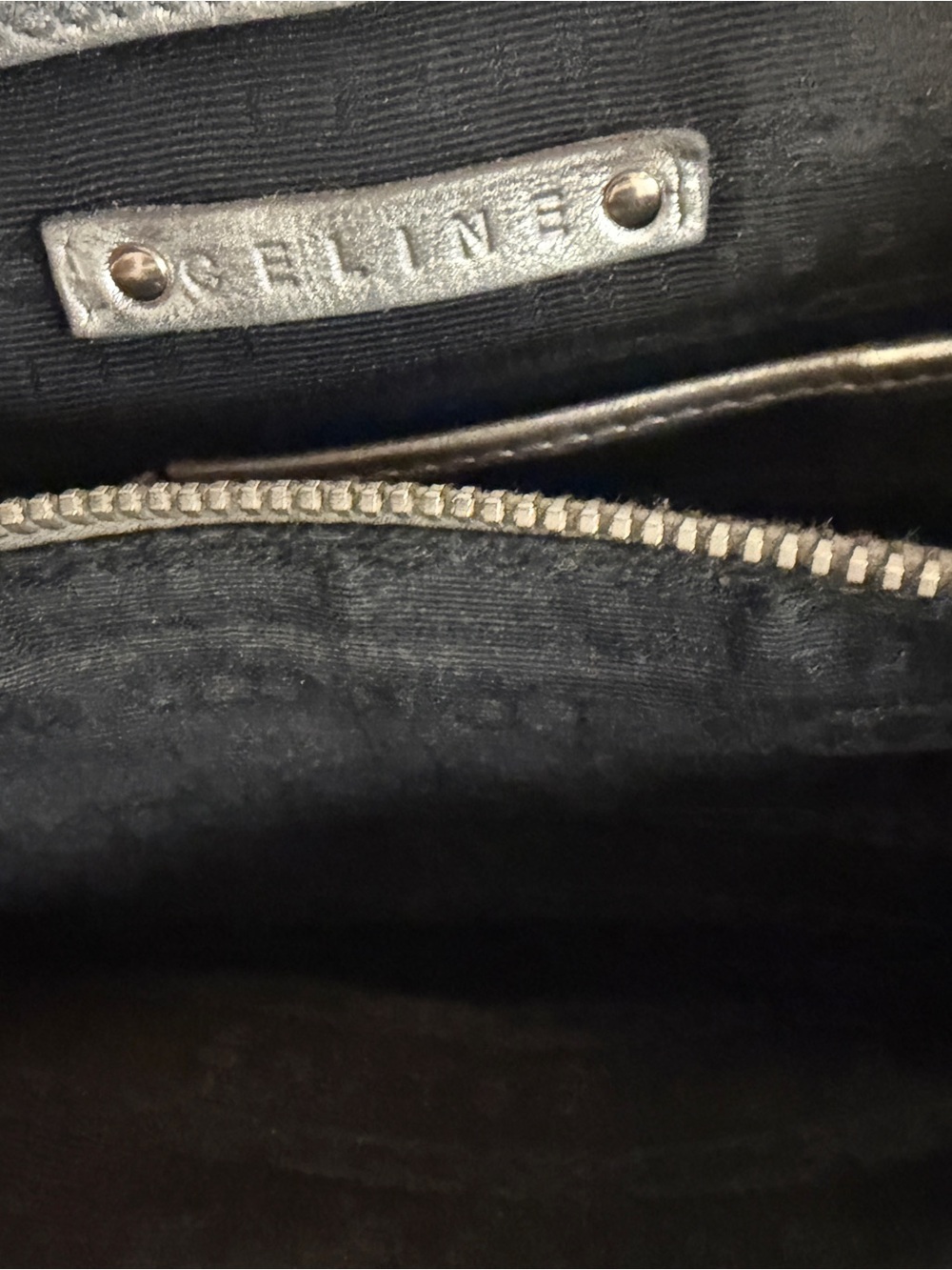 Celine Metallic Silver Pebbled Leather Boogie Tote - Picture 9 of 16
